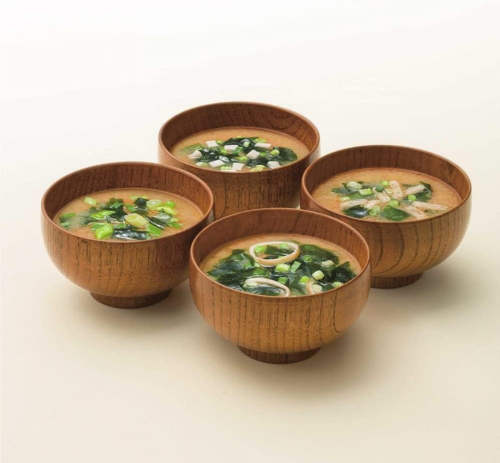 Marukome Soupe Miso Ryotei no Aji 4 Saveurs, Pack de 36 Soupes Miso Instantanées Japonaises (Algues Wakame, Oignons Verts, Tofu, Aburaage)