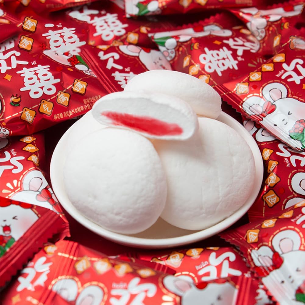 McKona Guimauve Avec Un Centre Fourré Mini Chamallow Sucette Bonbon Guimauve Marshmallow Halloween Christmas Bonbons Cadeaux Cadeaux D'anniversaire Cadeaux Pour Femmes 500g