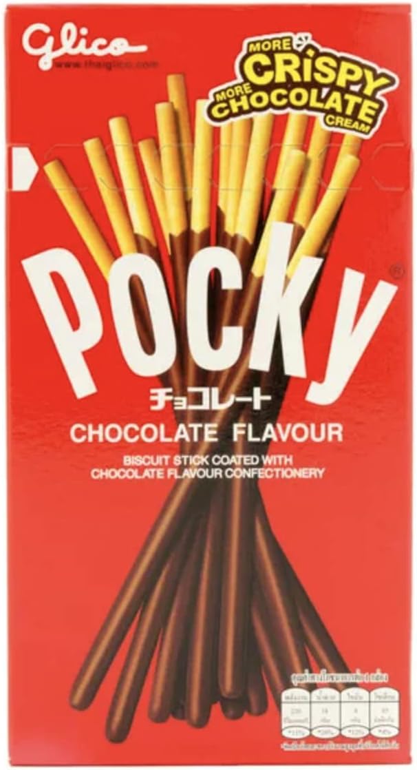 Pocky HAPPY PACK (6 packs) - Chocolat, Biscuit & Crème, Fraise, Mangue, Banane, Thé Vert Matcha