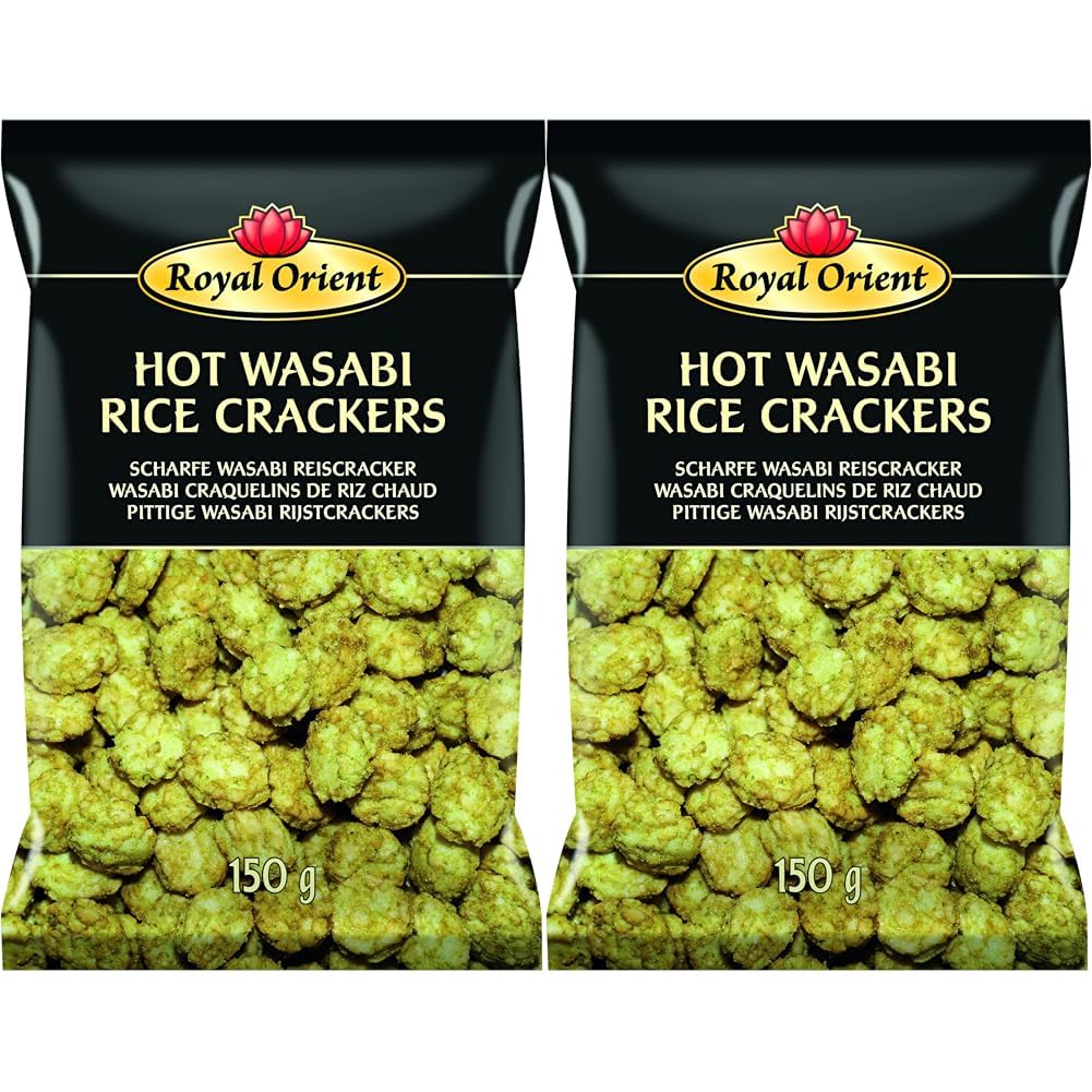 ROYAL ORIENT - Crackers de Riz au Wasabi, (1 X 150 GR)