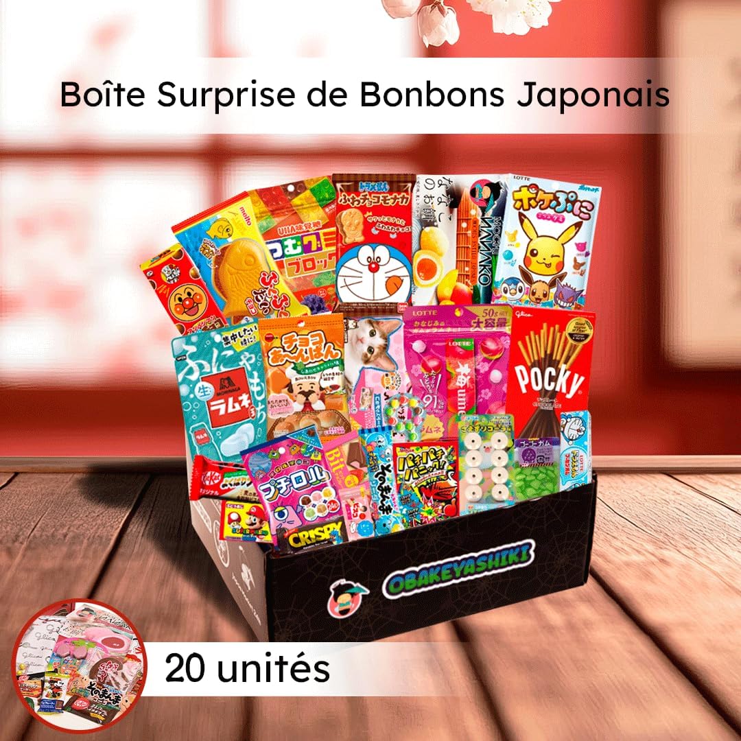 JAPON MARKET | JapanBox Édition Spéciale Obakeyashiki | Bonbon Japonais Surprise Pour Cadeau, Box Avec Bonbons, Snack Japonais, Chocolat, Bonbon Anniversaire Enfant Et Biscuits