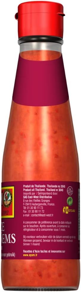 AYAM Sauce pour Nems | Sauce à base d'extraits de Poisson | Haute Qualité | Saveurs Authentiques d'Asie | Cuisiner chez Soi | Alimentation Saine | Sans Gluten | Sans Conservateurs - 200ml