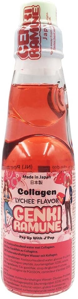 Limonade Japonaise Litchi - Genki Ramune 200mL
