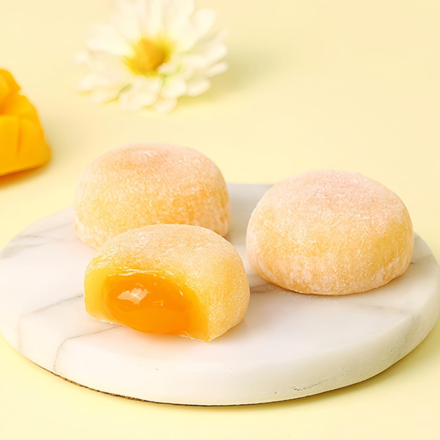 WSYLS Sandwich Mochi Set Gâteau de riz chinois Dessert asiatique délicieux Dessert moelleux et gluant 120G (Matcha)