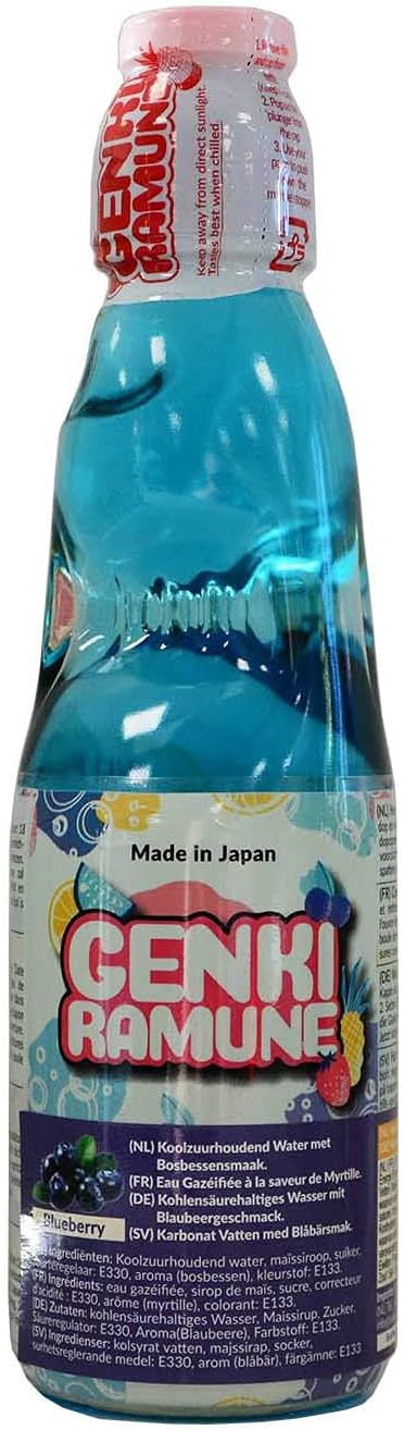 Limonade Japonaise Myrtille - Genki Ramune 200mL