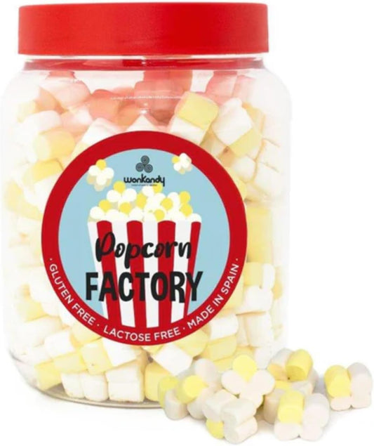 Wonkandy® | Pop-corn à la guimauve | Pot de guimauve | Forme de pop-corn à la guimauve - 300 Gr | Boîte de bonbons américains