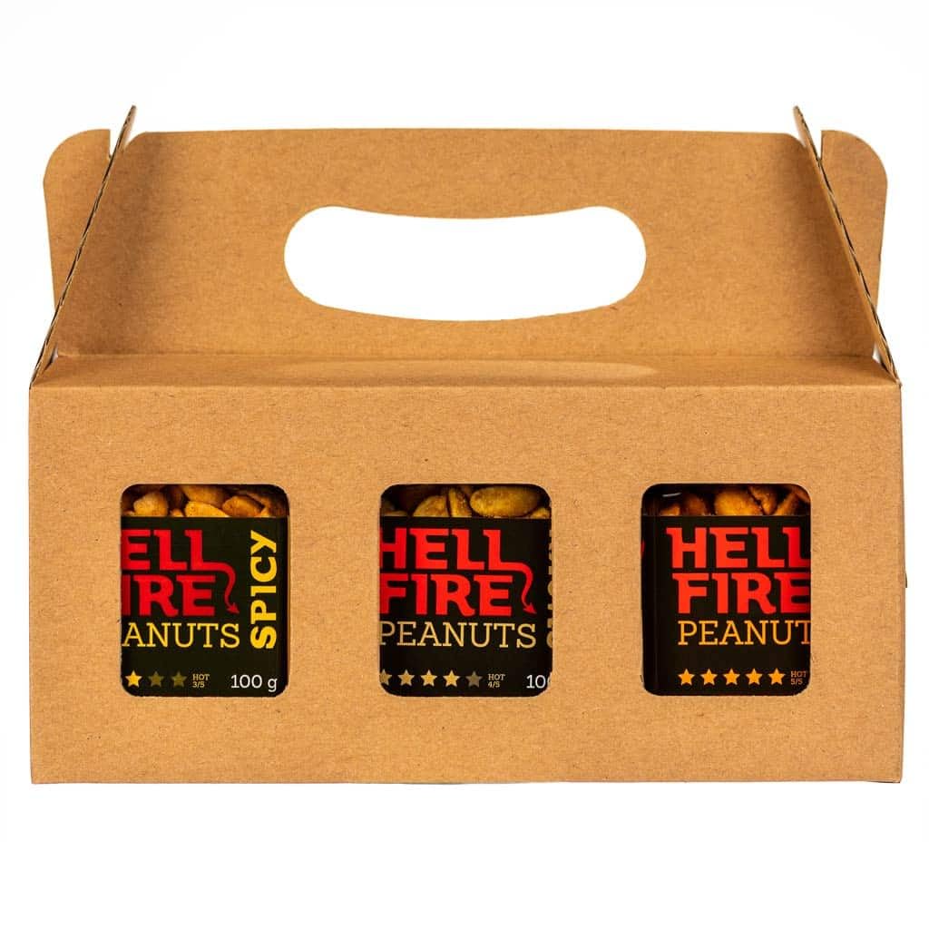 I LOVE SPICY Hellfire Peanuts Insane 100g Carolina Reaper Cacahuètes Super Épicées Snacks Salés; Piquant 5/5