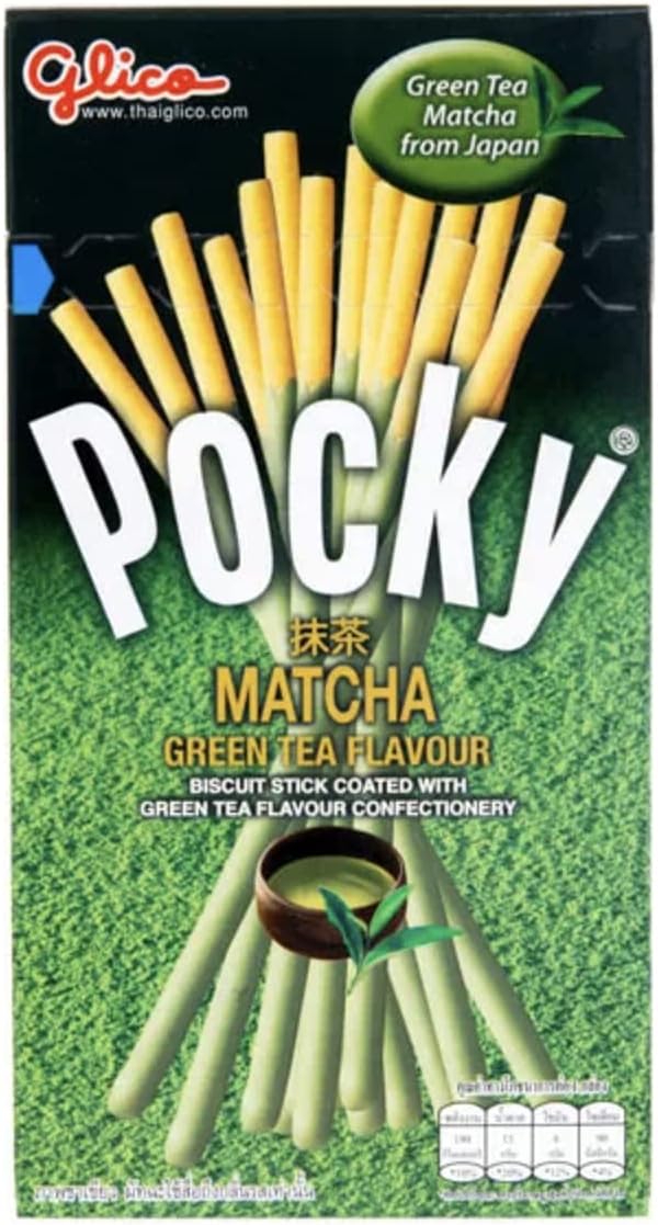 Pocky HAPPY PACK (6 packs) - Chocolat, Biscuit & Crème, Fraise, Mangue, Banane, Thé Vert Matcha