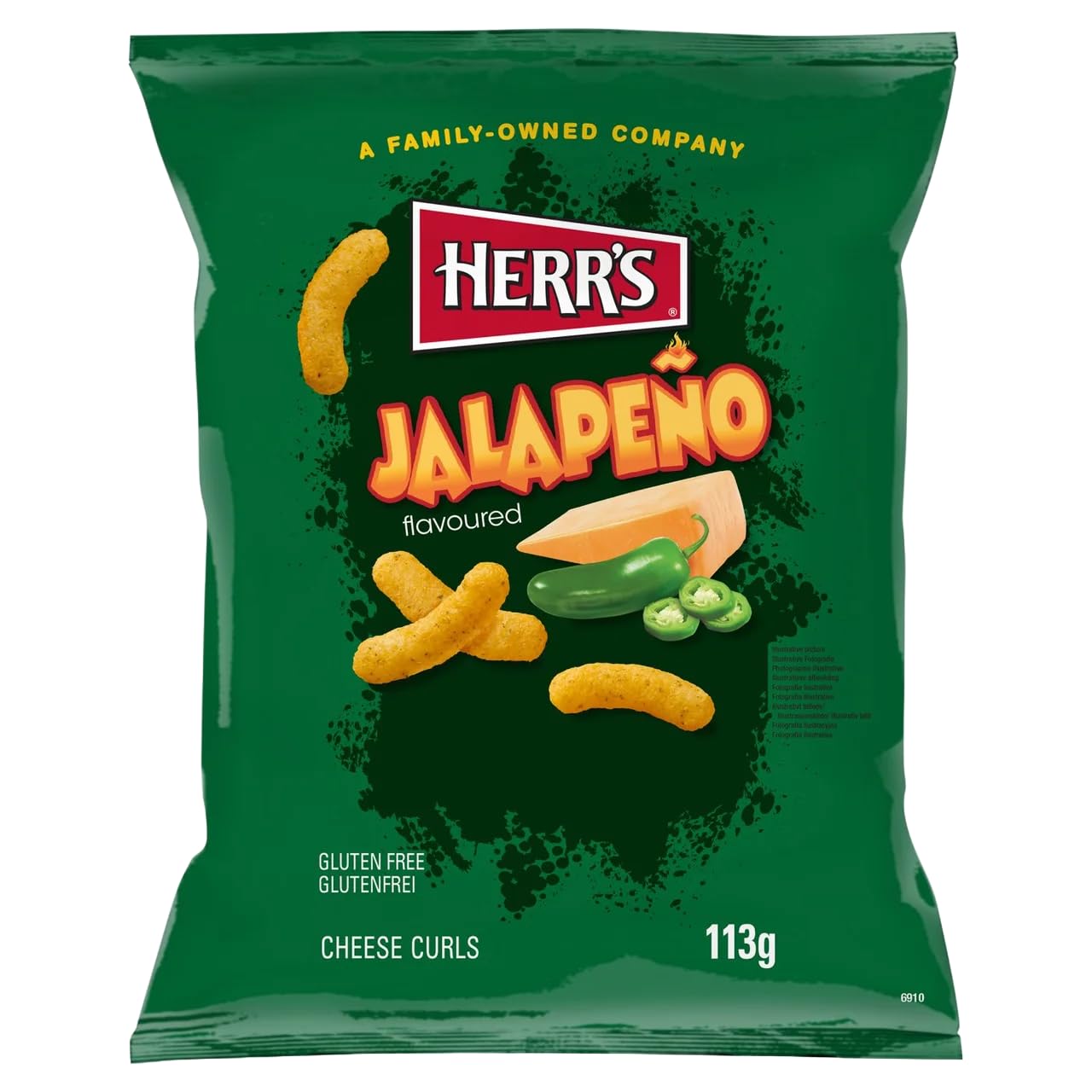 HERR'S - Cravates au fromage Jalapeño - 1 X 113 GR