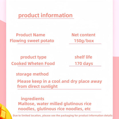 MKSDDF - Pâtisserie chinoise Mochi fondu Mochi Lava Mochi Bonbons Mochi Bonbons Collations chinoises Snacks asiatiques Nourriture asiatique Mochi Bonbons à la lave chinoise Bonbons sans gluten 150 g