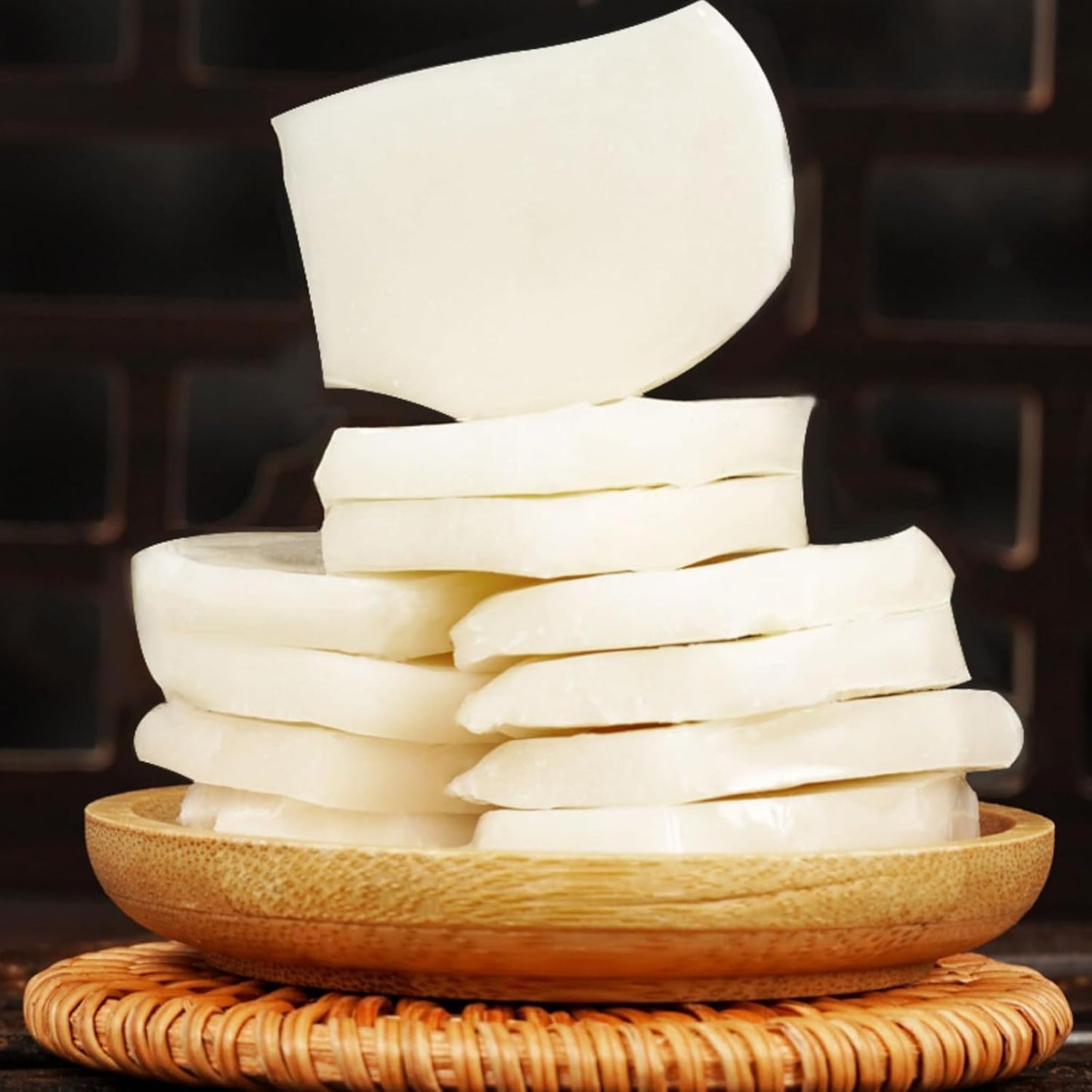 BaiLiSnacky Gâteau De Riz Naturel 400g Bâtonnets De Riz Gâteau De Riz Nouilles De Riz Pour Par Exemple Plats Asiatiques Fondue Gâteau De Riz Frit Chinois (Bâtonnets de galettes de riz)