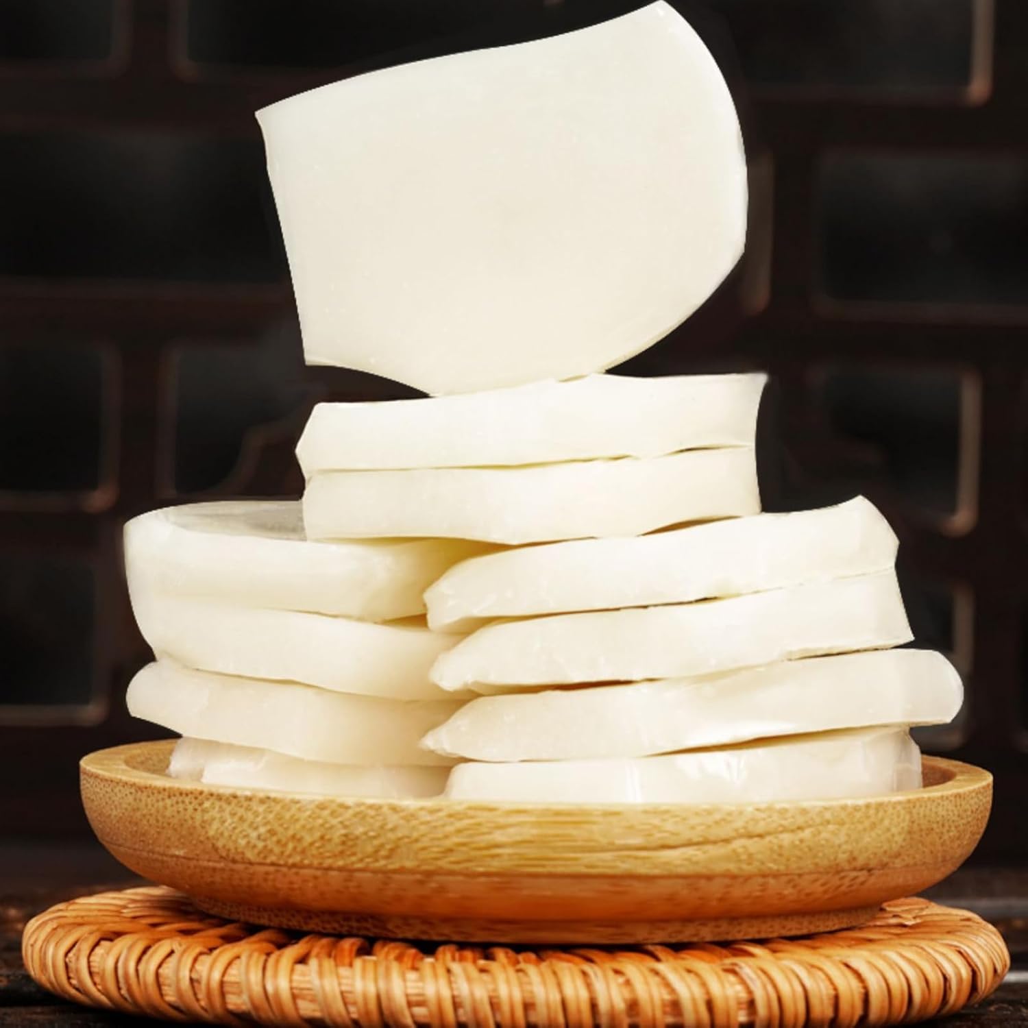 BaiLiSnacky Gâteau De Riz Naturel 400g Bâtonnets De Riz Gâteau De Riz Nouilles De Riz Pour Par Exemple Plats Asiatiques Fondue Gâteau De Riz Frit Chinois (Bâtonnets de galettes de riz)