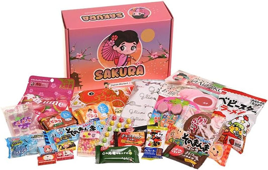 JAPON MARKET - JapanBox Édition Spéciale Noël - Box Bonbon Japonais, Assortiment Bonbons, Snack, Chocolats, Biscuits et Plus - Boite Surprise Idéale Pour Cadeau, Dégustation Japonaise Authentique
