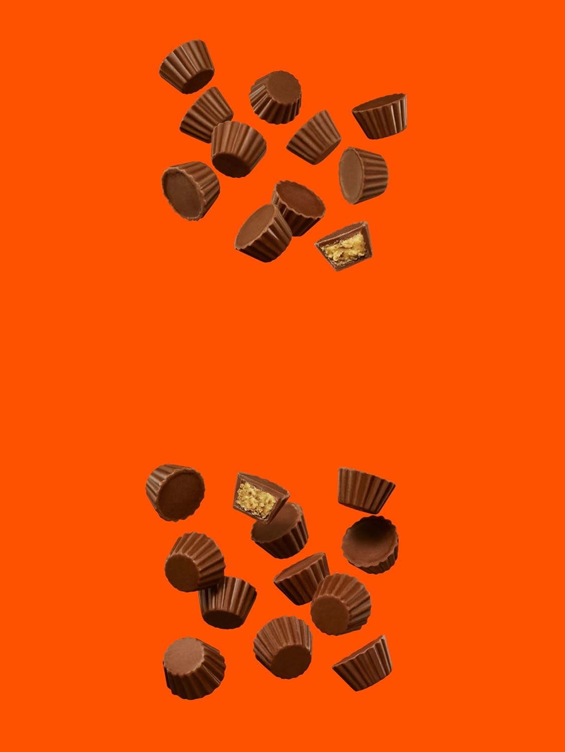 REESE'S- Boite de 10 sachets de 90gr de bouchées de chocolat au lait fourrées au beurre de cacahuètes