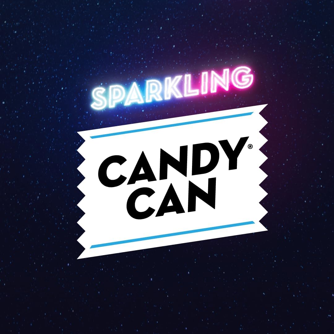 Candy Can, Cotton Candy, boisson pétillante, saveur nostalgique de soda américain, sans sucre, 1 boîte de 330 ml