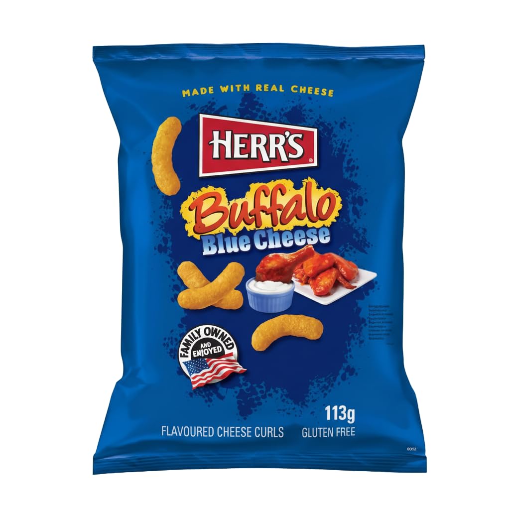 HERR'S - Feuilletés au fromage Buffalo et bleu - 1 X 113 GR