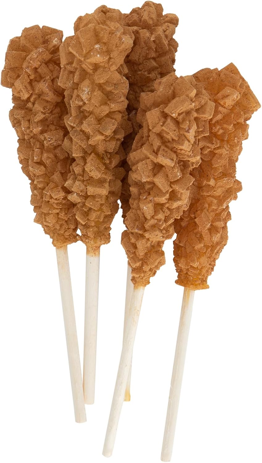 SIVIFOOD Rock Candy Sticks avec Cannelle Paquet de 10 - Bâtonnets de Bonbons Dorés sur Bâton pour Thé Cannelle Sucre sur Bâton Bâtonnets de Bonbons à Café à Offrir en Cadeau Bâtonnets de Décoration
