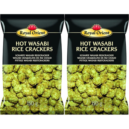 ROYAL ORIENT - Crackers de Riz au Wasabi, (1 X 150 GR)