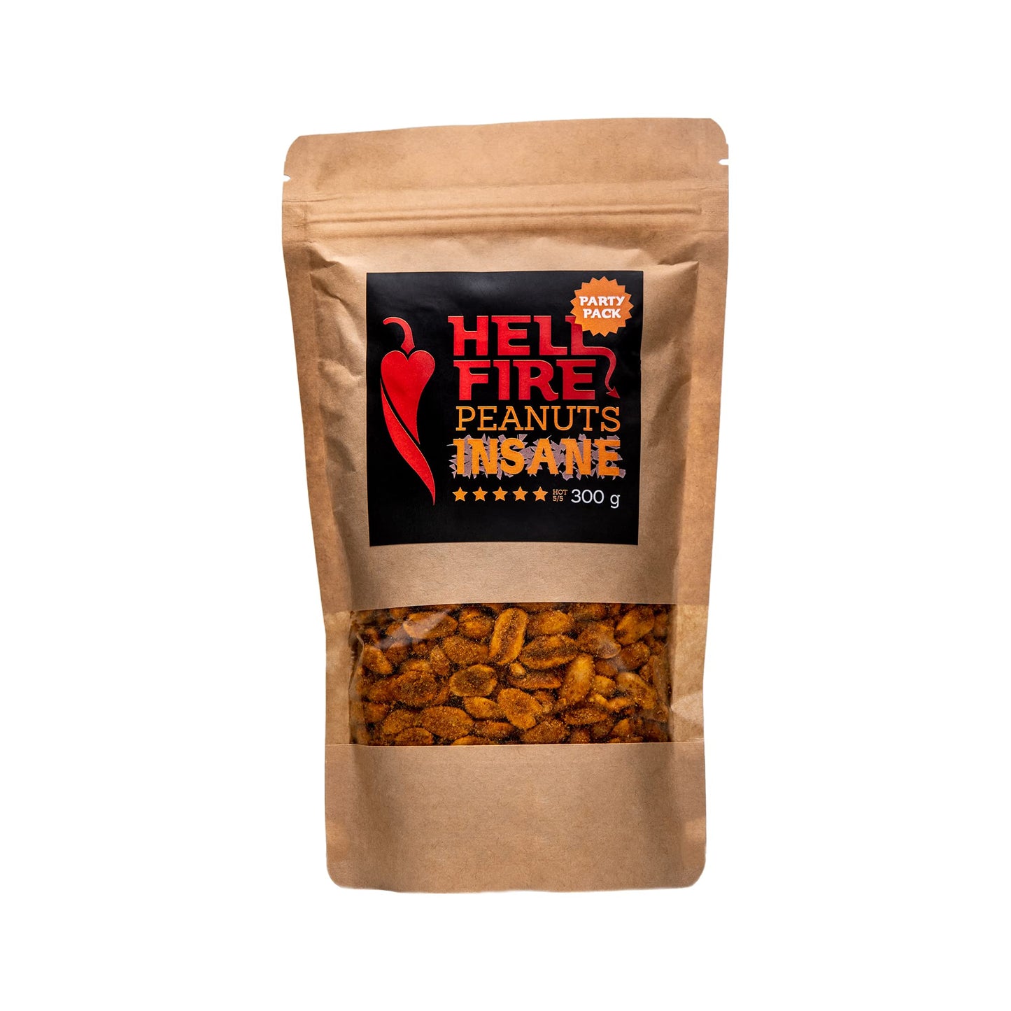 I LOVE SPICY Hellfire Peanuts Insane 100g Carolina Reaper Cacahuètes Super Épicées Snacks Salés; Piquant 5/5