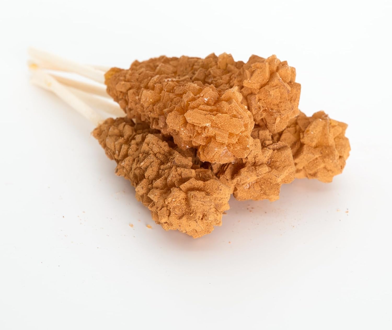 SIVIFOOD Rock Candy Sticks avec Cannelle Paquet de 10 - Bâtonnets de Bonbons Dorés sur Bâton pour Thé Cannelle Sucre sur Bâton Bâtonnets de Bonbons à Café à Offrir en Cadeau Bâtonnets de Décoration