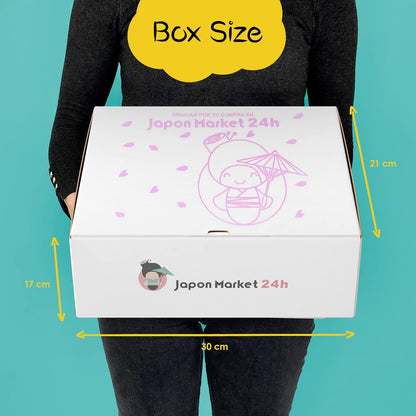 JAPON MARKET - JapanBox Premium: Dagashi - Box Bonbon Japonais - Coffret Japon Avec 20 U. Bonbon Japonais, Snack, Ramen, Chocolat, Biscuits ShinChan Et Boisson - Pack Idéal Cadeau Japonais Original