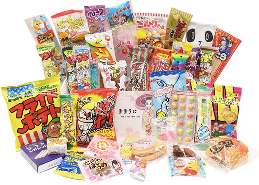 Assortiment de 40 bonbons japonais « MAIKO » DAGASHI - Bonbons japonais - Nourriture japonaise avec autocollant MAIKO Pio Big Bazar