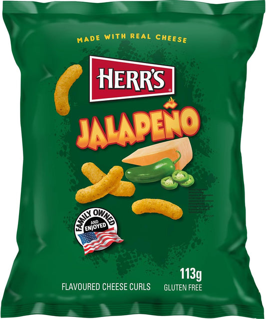 HERR'S - Cravates au fromage Jalapeño - 1 X 113 GR