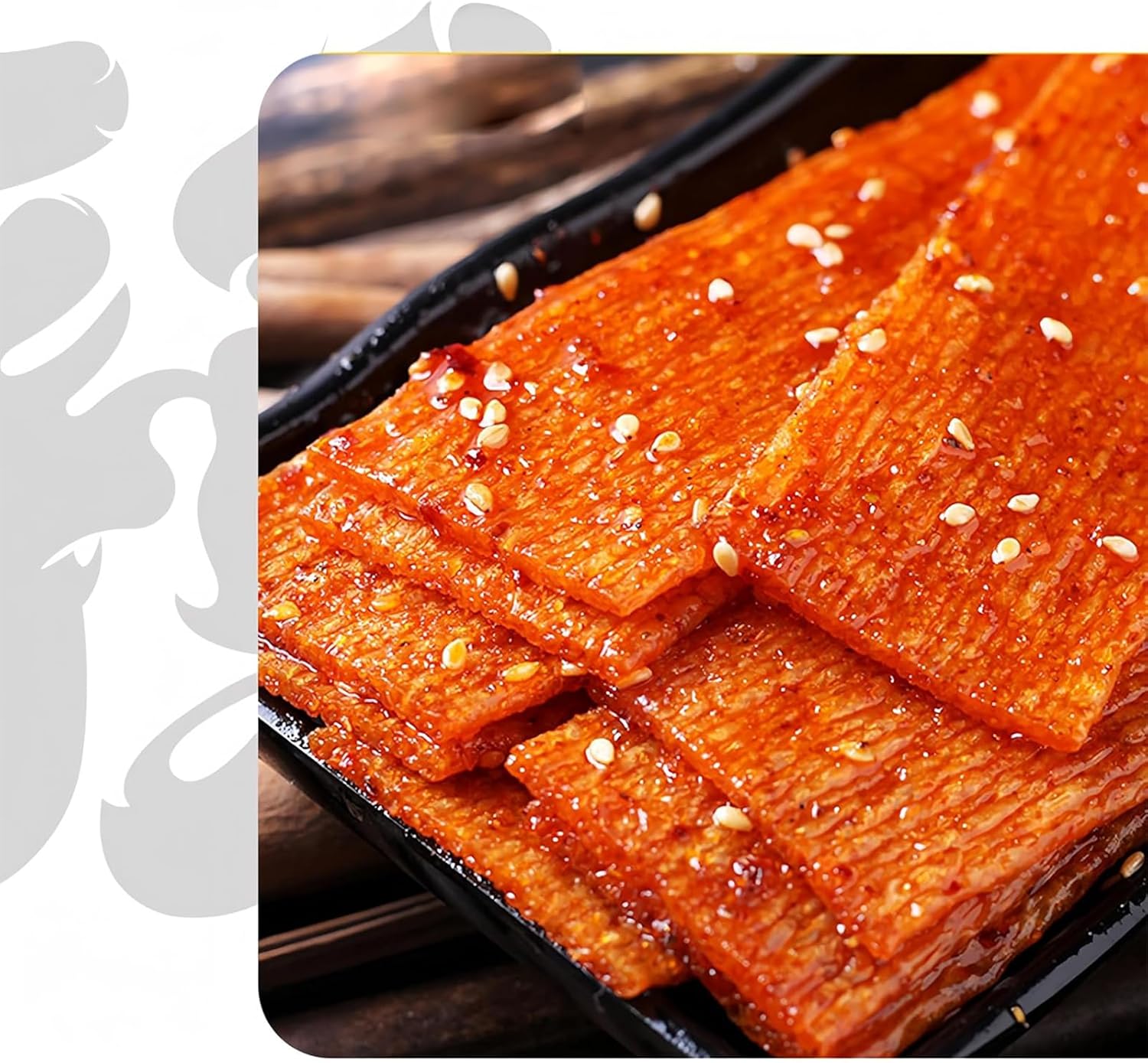 BaiLiSnacky Bâtonnets latiao – Snack Authentique Chinois | Végétarien | Épicé & Savoureux (92g*4 paquets)