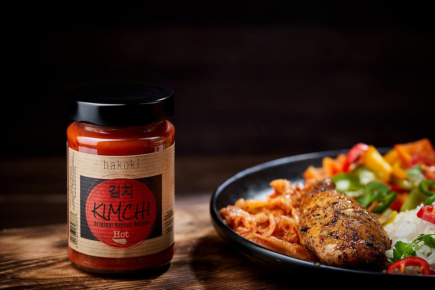 Bakoki® Premium KIMCHI Hot, Recette originale coréenne (2 x 300g)