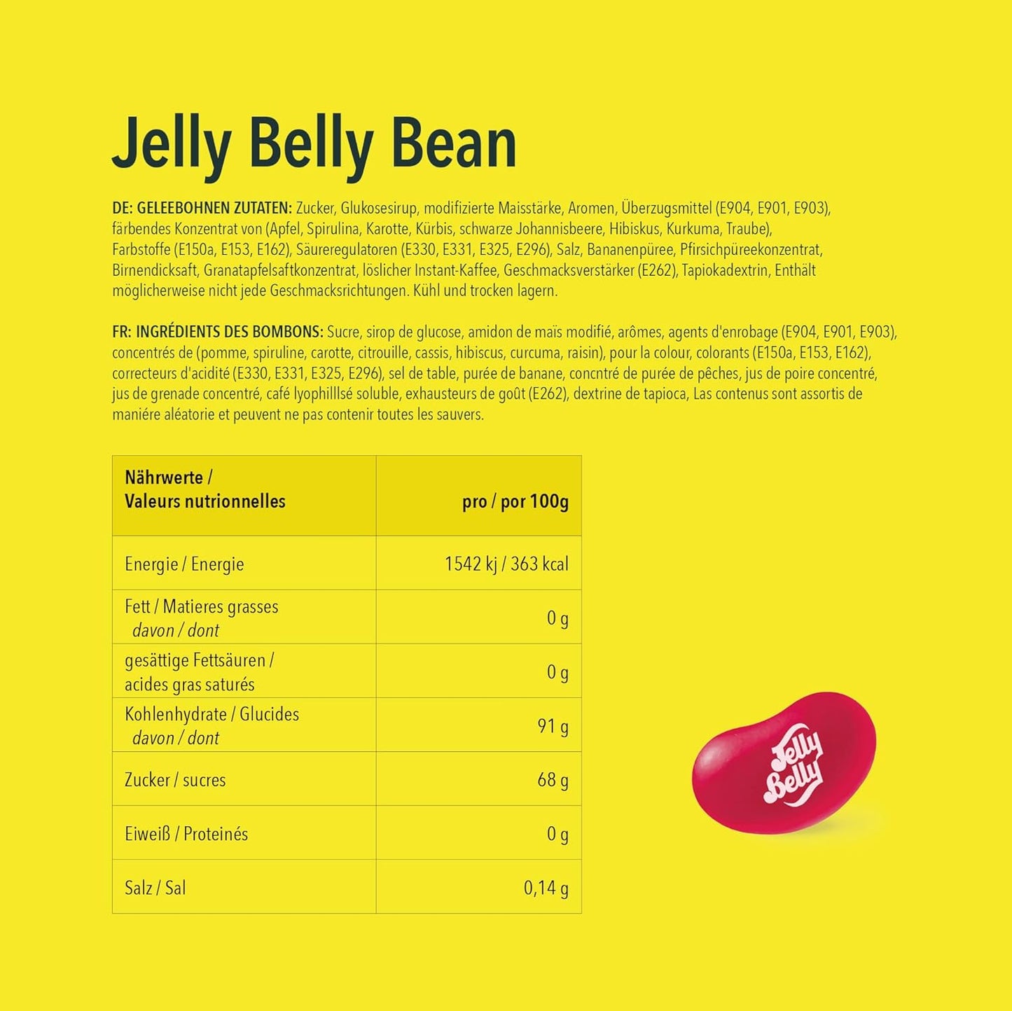 Jelly Belly Bean Boozled 100g avec roue – Bonbon americain - Défi goûts bizarres – Jelly Beans Challenge – Jeu Amusant & Extrême – Idéal pour Soirées, EVG/EVJF & Fêtes