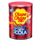Chupa Chups - Tubo de 100 Sucettes - Parfums Choco/Vanille, Lait/Fraise, Caramel - 0 Pour cent de Matières Grasses - Idéal pour Fêtes d'Anniversaires - Boite Milky de 1,2 Kg