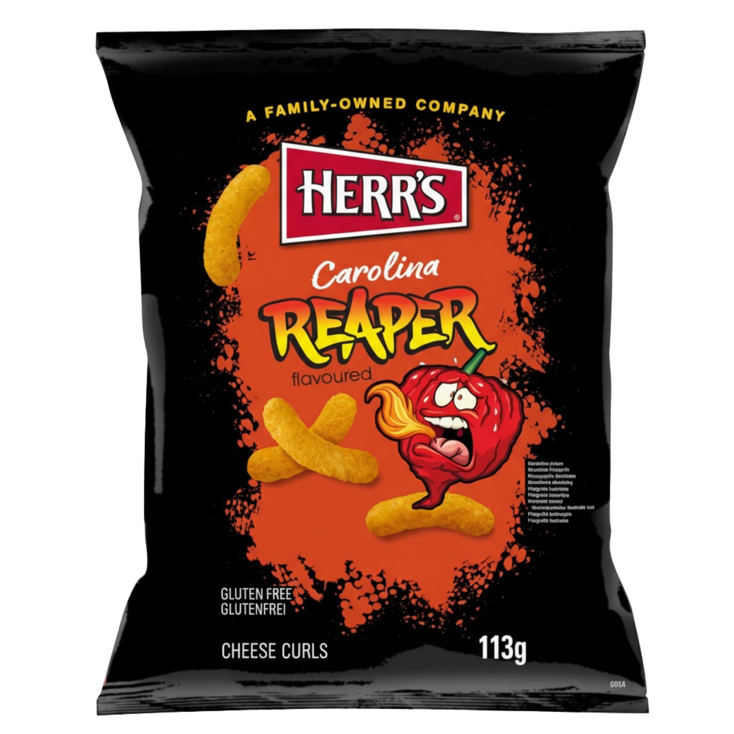 HERR'S - Cravates au fromage Carolina Reaper - 1 X 113 GR