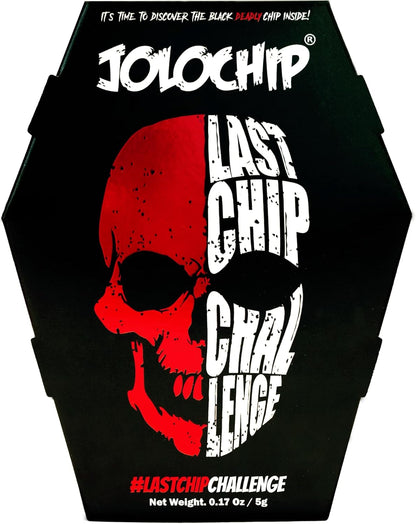 Jolochip Last-Chip-Challenge (Lot de 1) | Croustilles de tortilla épicées extrêmes | Puce la plus chaude du monde | Snack chaud ultime | 5 g