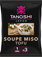 TANOSHI - Soupe Miso Tofu - Soupe Instantanée - 3 Personnes - Sans Glutamate Ajouté - 60, 9 g