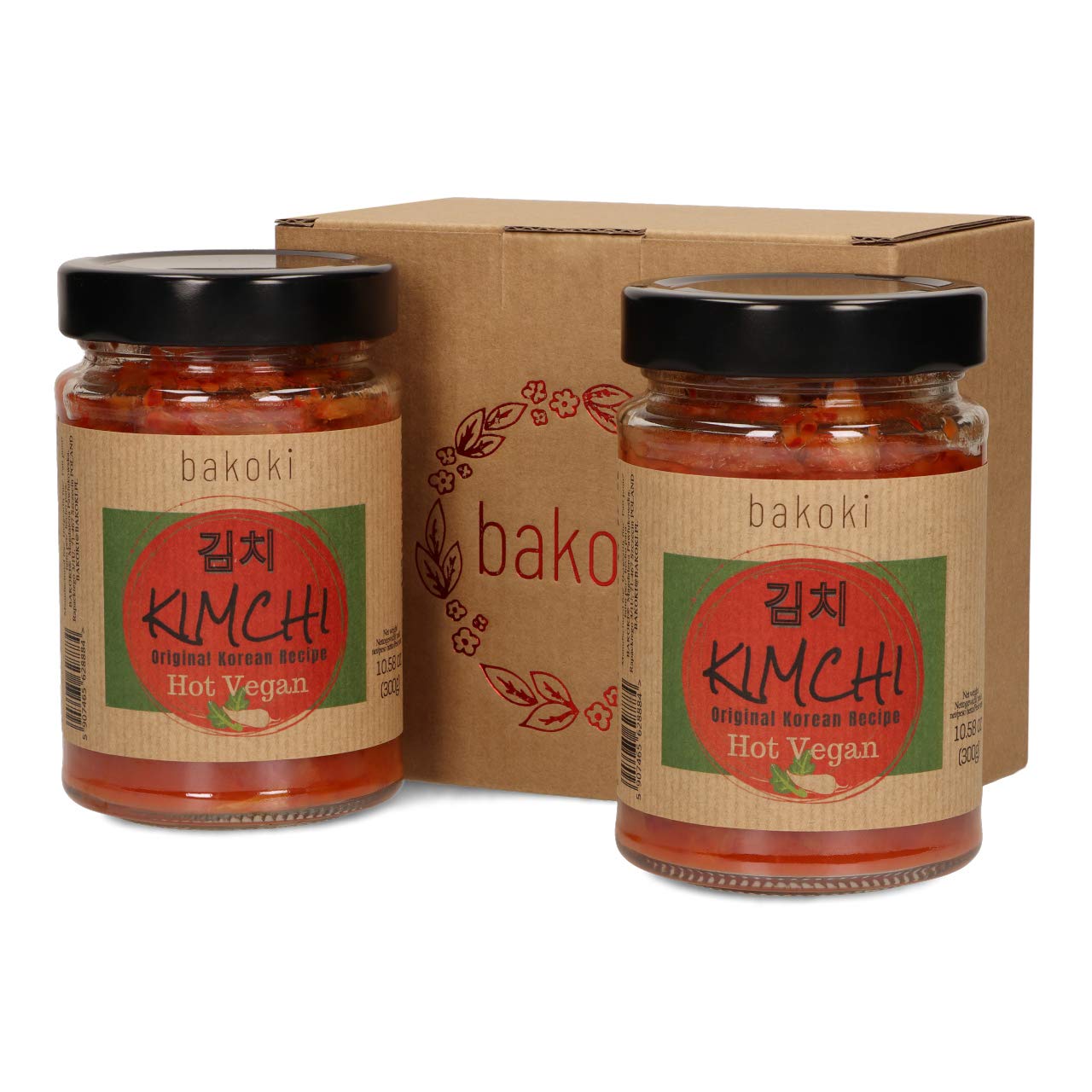 Bakoki® Premium KIMCHI Hot, Recette originale coréenne (2 x 300g)