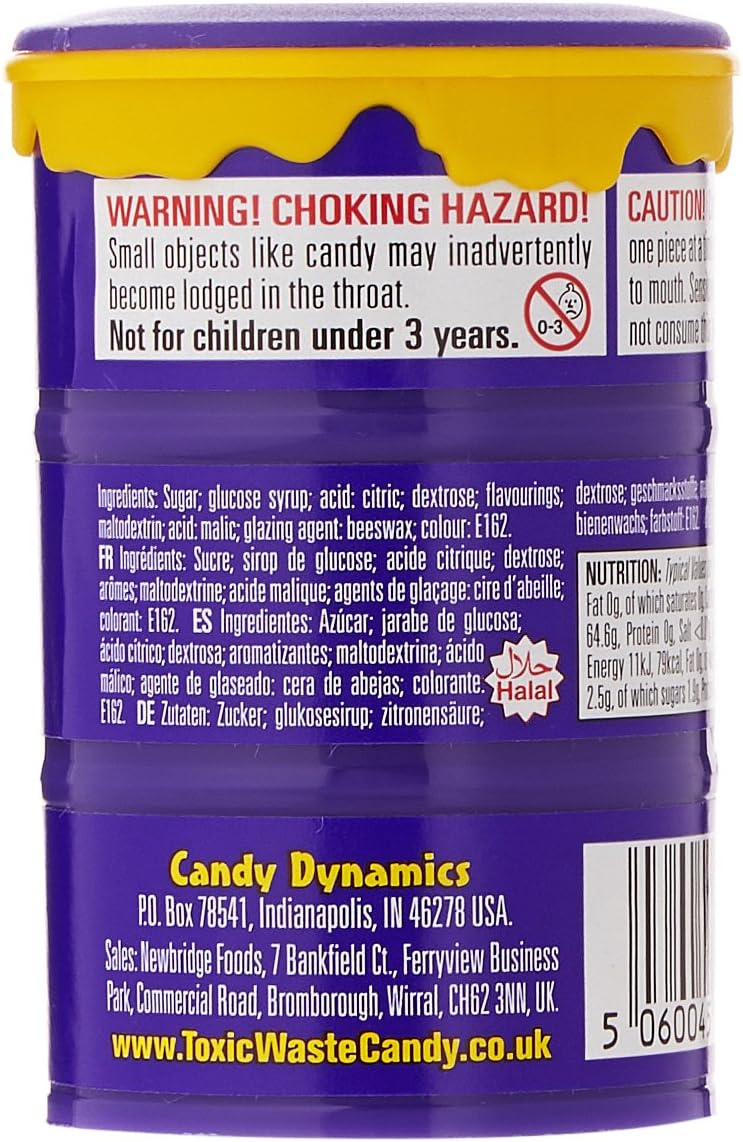 Toxic Waste Purple Sour Candy 12 x 42 g