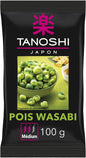 TANOSHI - Pois Wasabi - Apéritif Japonais - Goût Piquant - Sans Glutamate Ajouté - Paquet de 100 g