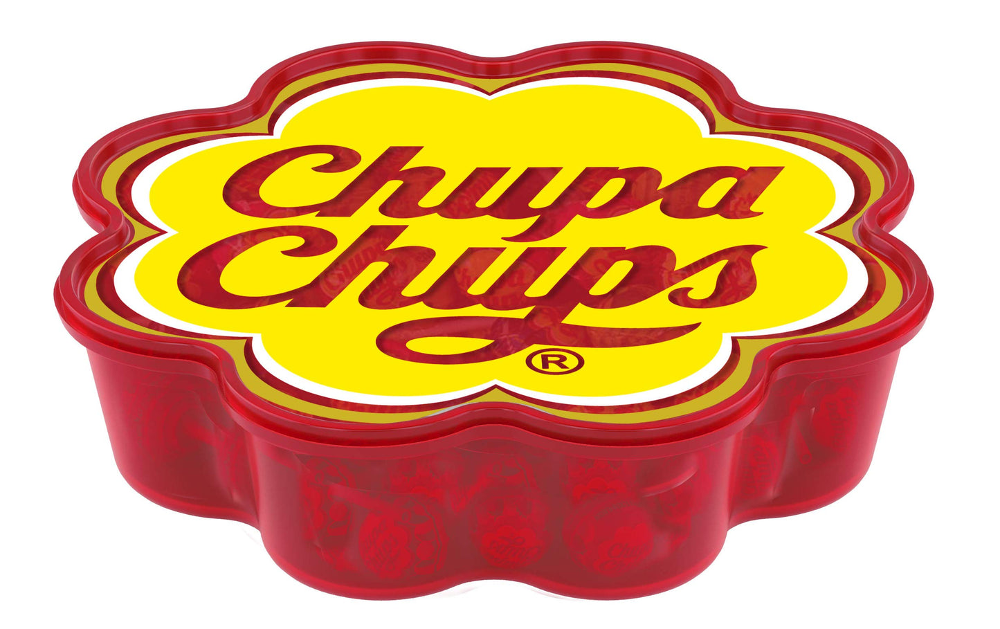 Chupa Chups - Tubo de 100 Sucettes - Parfums Choco/Vanille, Lait/Fraise, Caramel - 0 Pour cent de Matières Grasses - Idéal pour Fêtes d'Anniversaires - Boite Milky de 1,2 Kg