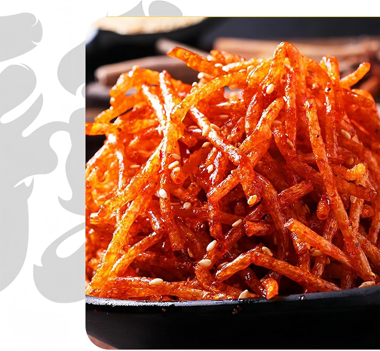 BaiLiSnacky Bâtonnets latiao – Snack Authentique Chinois | Végétarien | Épicé & Savoureux (92g*4 paquets)