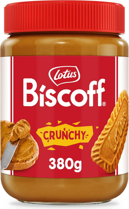 Lotus Biscoff | Biscoff Pâte à Tartiner | Crunchy | Vegan | Sans Fruits à Coque | Sans Colorant ni Arômes Artificiels | Pot PET | 380g