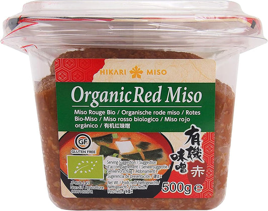 Hikari Miso Organic Red Miso, Pâte de soja bio rouge du Japon, 500g