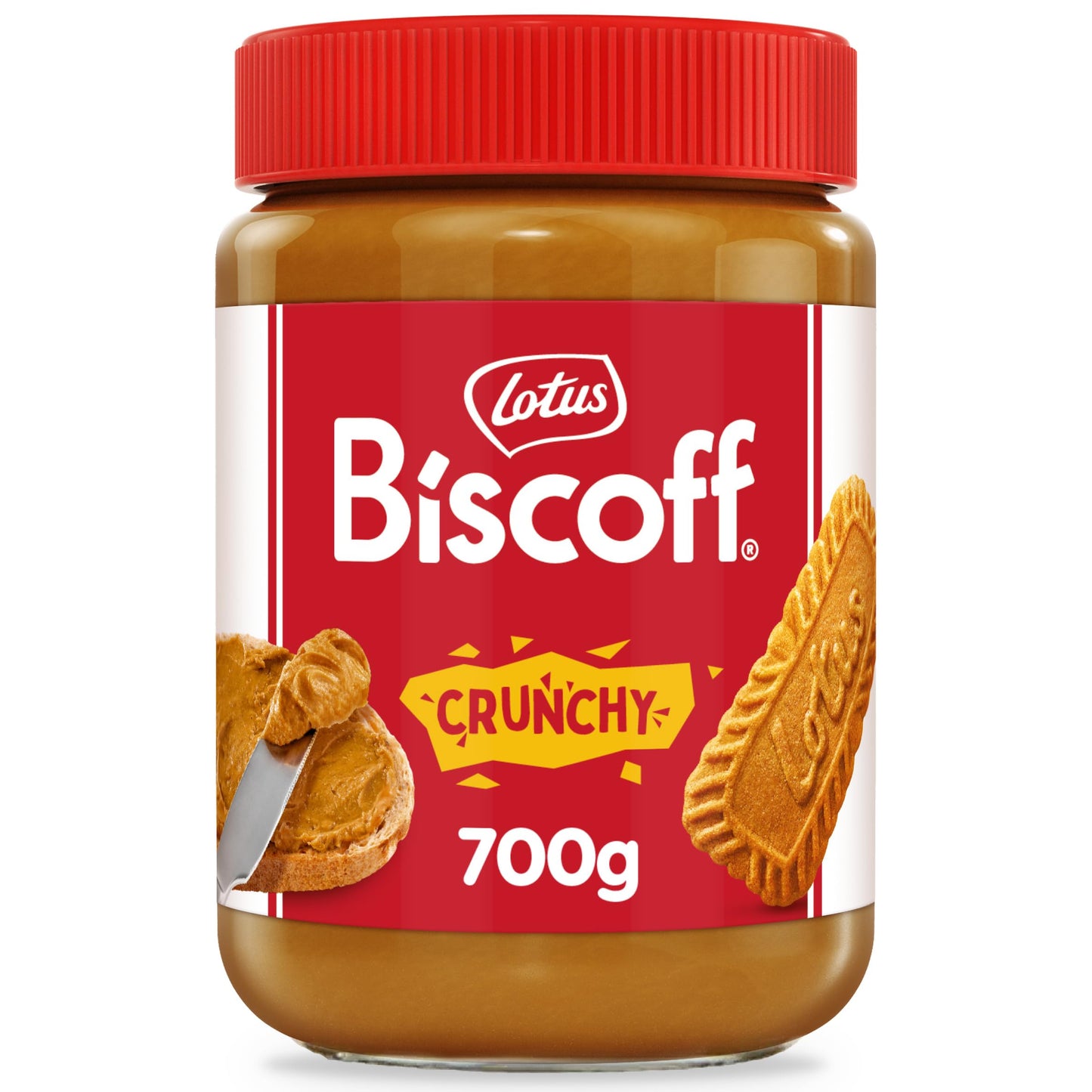 Lotus Biscoff | Biscoff Pâte à Tartiner | Crunchy | Vegan | Sans Fruits à Coque | Sans Colorant ni Arômes Artificiels | Pot PET | 380g