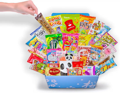 Assortiment de boîtes de bonbons japonaises et brochure anglaise 40 collations et bonbons Dagashi, gomme, bonbons gélifiés, ramune