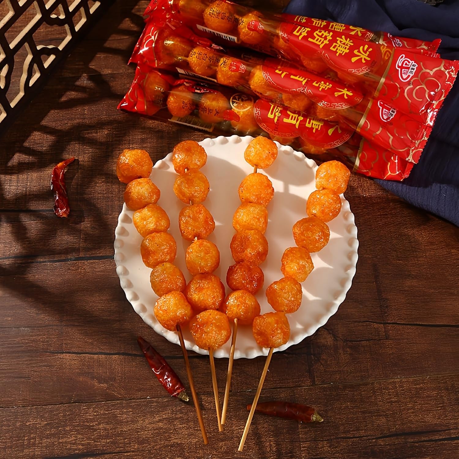 MKSDDF - collations chinoises latiao, collations asiatiques, 10 paquets, environ 120 grammes, bandes sucrées et épicées, brochettes de haws confites, bandes épicées, latiao, latioa