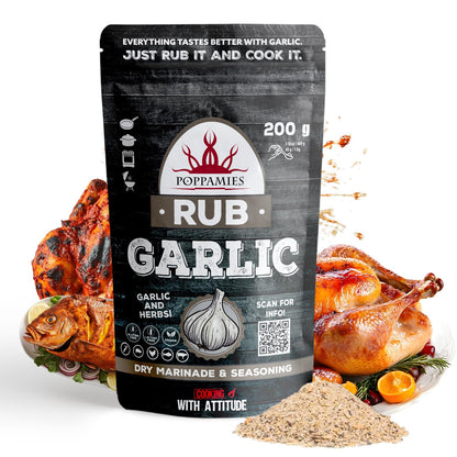 Poppamies Louisiana Cajun BBQ Rub - Assaisonnement BBQ 100% Naturel - Marinade Sèche & Épices. Particulièrement adapté pour le poulet et les fruits de mer - Idéal au Grill au Four -Grand Format (200g)