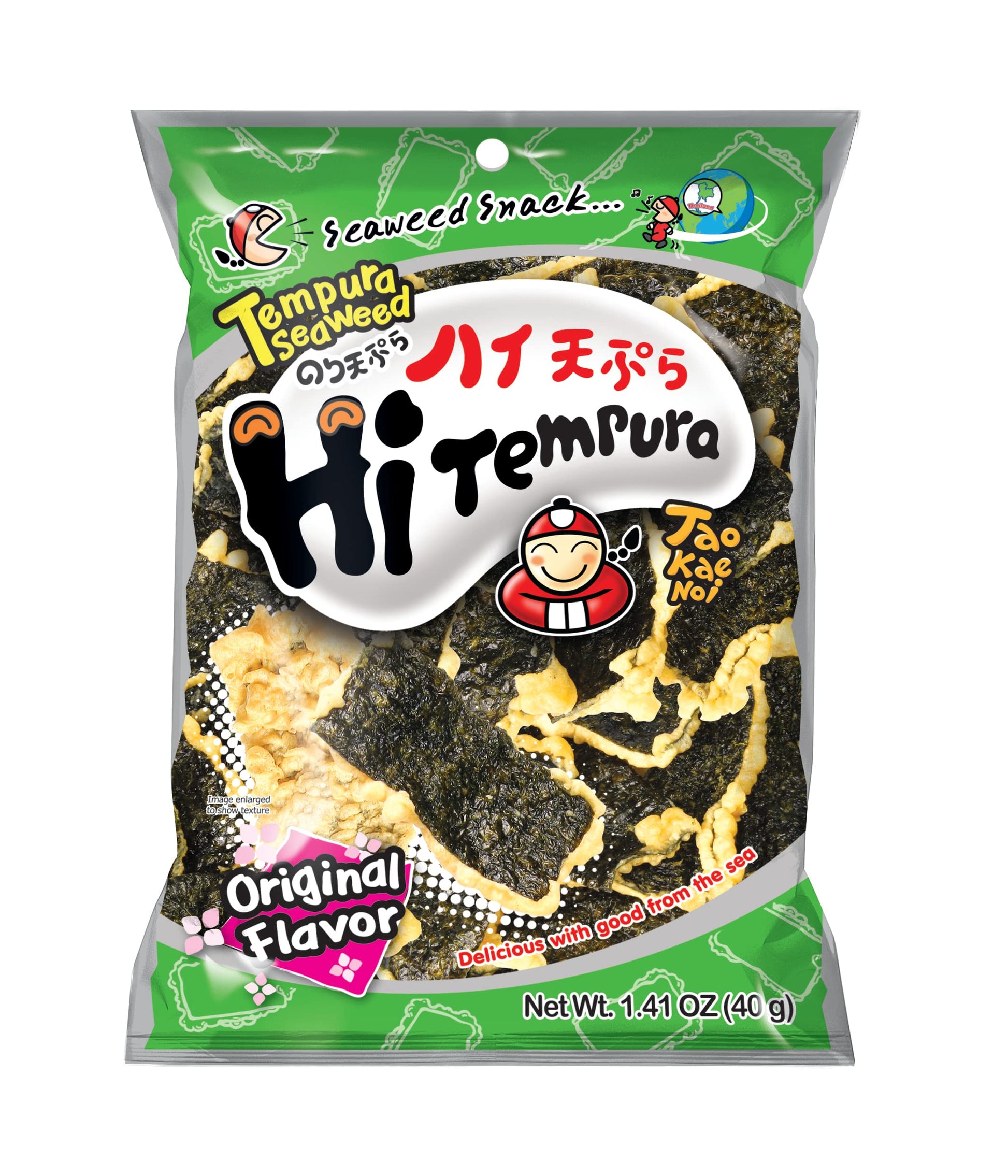 TAO KAE NOI - Snack aux Algues Tempura Original - (1 x 40 g)