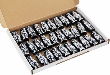 Halloween Decoration Interieur, 30 Squelettes en Chocolat, 210g en emballage individuel