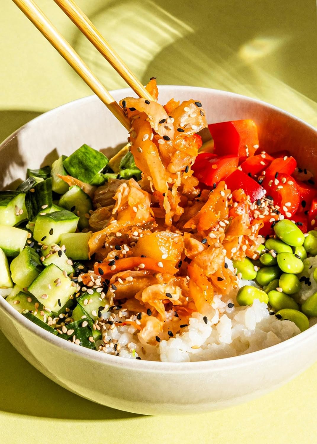 KoRo - Kimchi vegan 350 g - À base de chou chinois fermenté - Avec piment, ail et gingembre - Vegan
