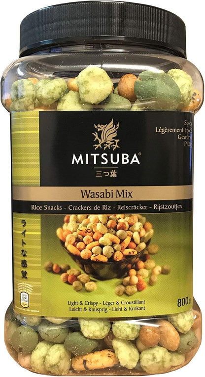 Mitsuba Wasabi Mix Snacks de riz Bouteille de 800 g