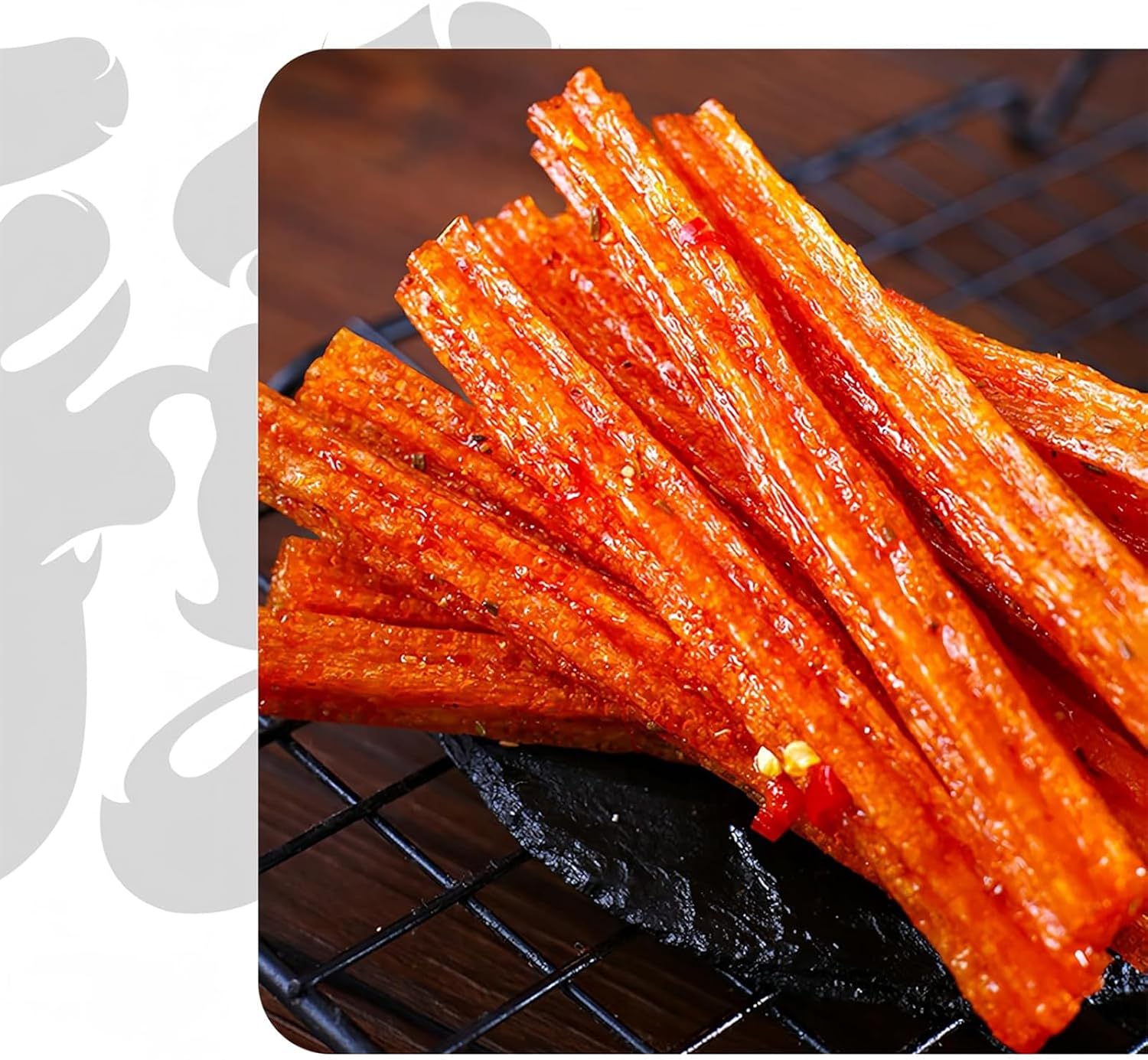 BaiLiSnacky Bâtonnets latiao – Snack Authentique Chinois | Végétarien | Épicé & Savoureux (92g*4 paquets)